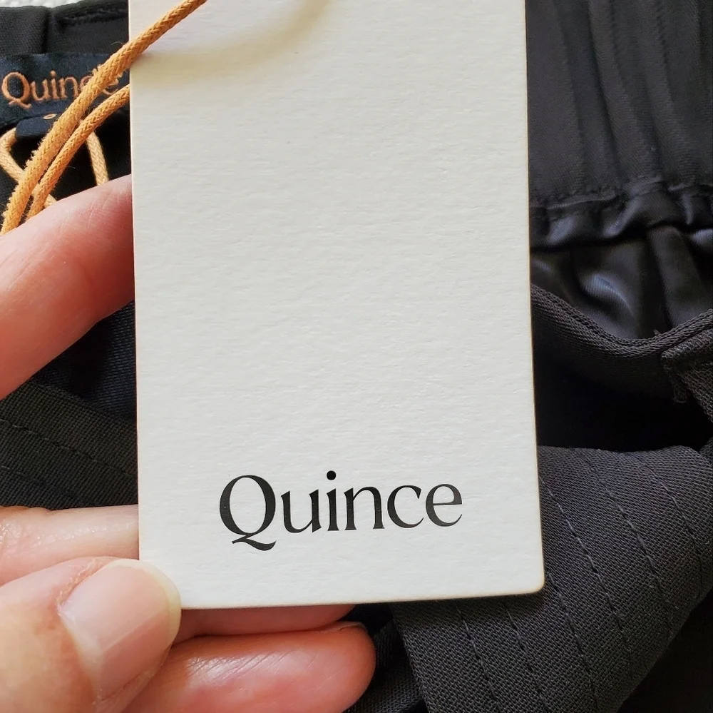 Quince Stretch Crepe Paperbag Pants.  NWT.  Size 8 - Picture 6 of 9